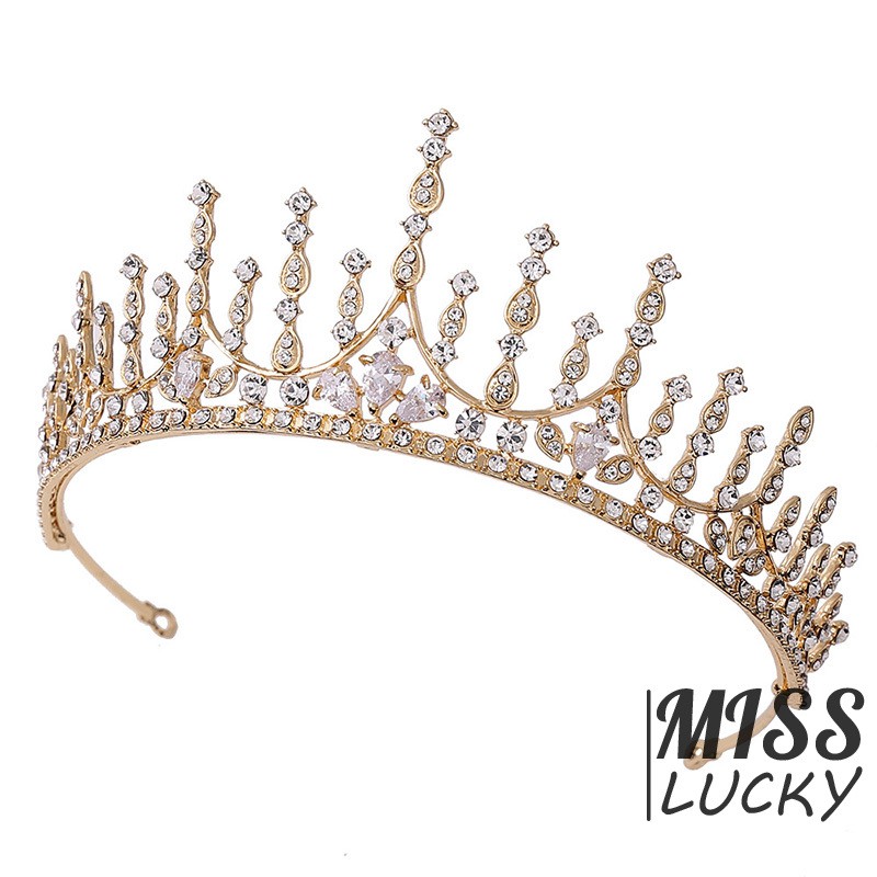 Vương Miện Đính Đá Zircon Sang Trọng Cho Cô Dâu