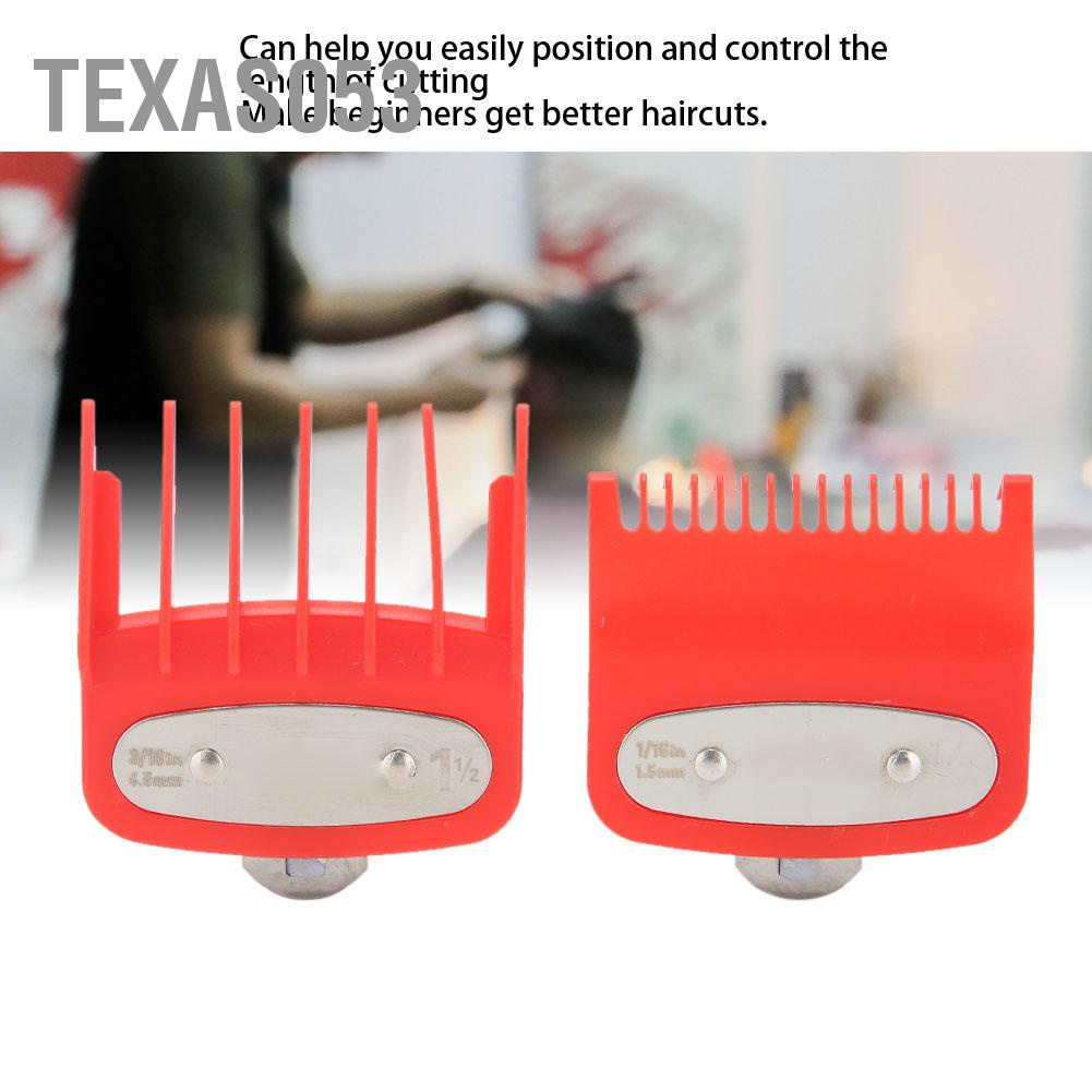 [Hàng mới về]Lược Cắt Tóc Cho Tông Đơ Cắt Tóc nam Bộ 2 lược giới hạn định hình khi cắt tóc thay thế cho tông đơ WAHL【Texas053】