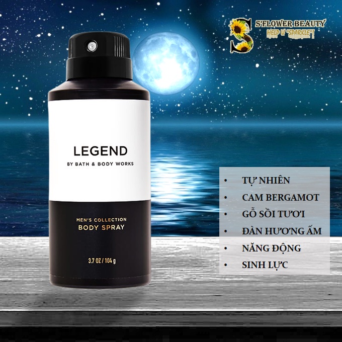 ♛ For Men | 🌳 Xịt Thơm Khử Mùi Lưu Hương Toàn Thân Cho Nam Bath & Body Works Body Spray - HERO | LEGEND | CHAMPION