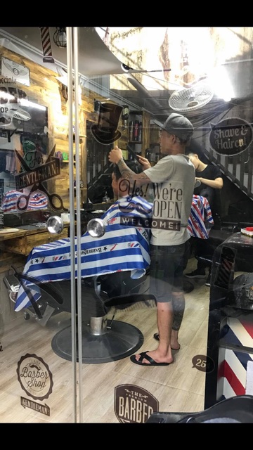 KHĂN CẮT TÓC NAM BARBER CHO BARBERSHOP