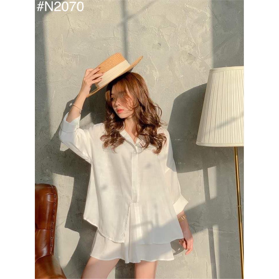 SET 2IN1 Somi oversize mix quần short - Casie Set HANNAHOUSE 1576
