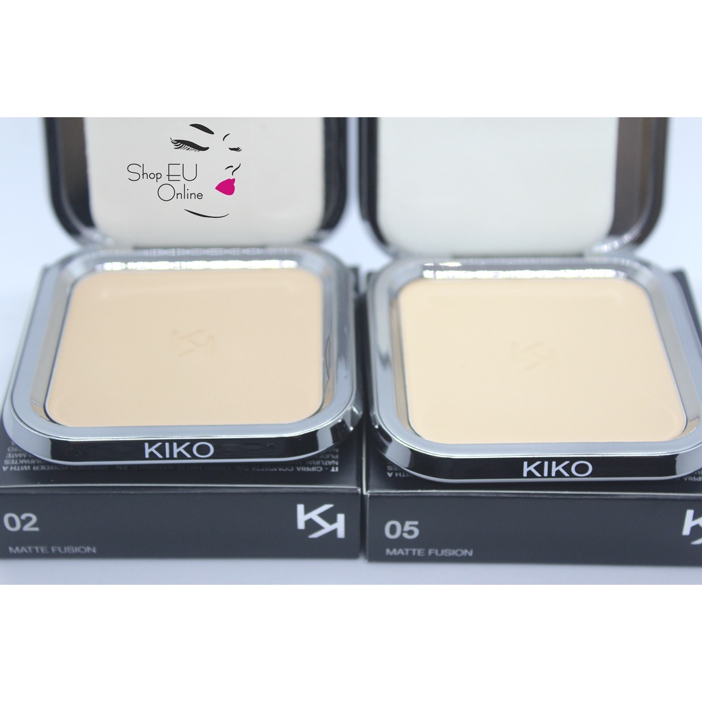 Phấn phủ Kiko -  Matte Fusion Pressed Powder - bám hoàn hảo - lâu trôi - Kiko Milano - Italia