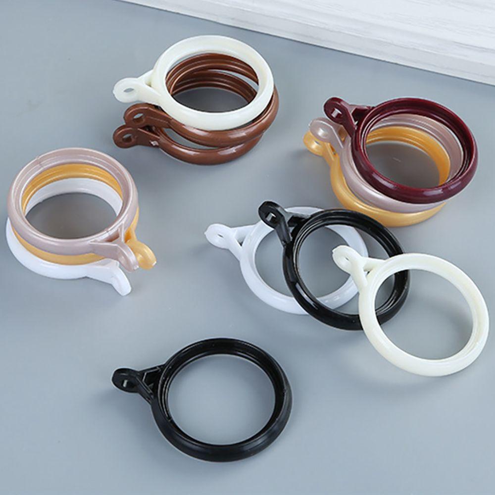 Móc Kẹp Rèm Cửa Bằng Nhựa Dày Dặn Màu Sắc Đơn Giản Chống Mài Mòn