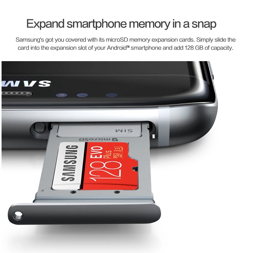 SAMSUNG EVO+ Memory Card Micro SD Card 256GB SDXC Class10 UHS TF Card Trans Flash Microsd