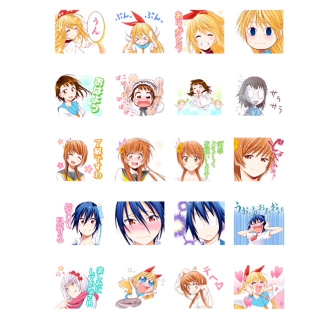 Stiker anime nesekol 30 ảnh ép lụa lhacs nhau