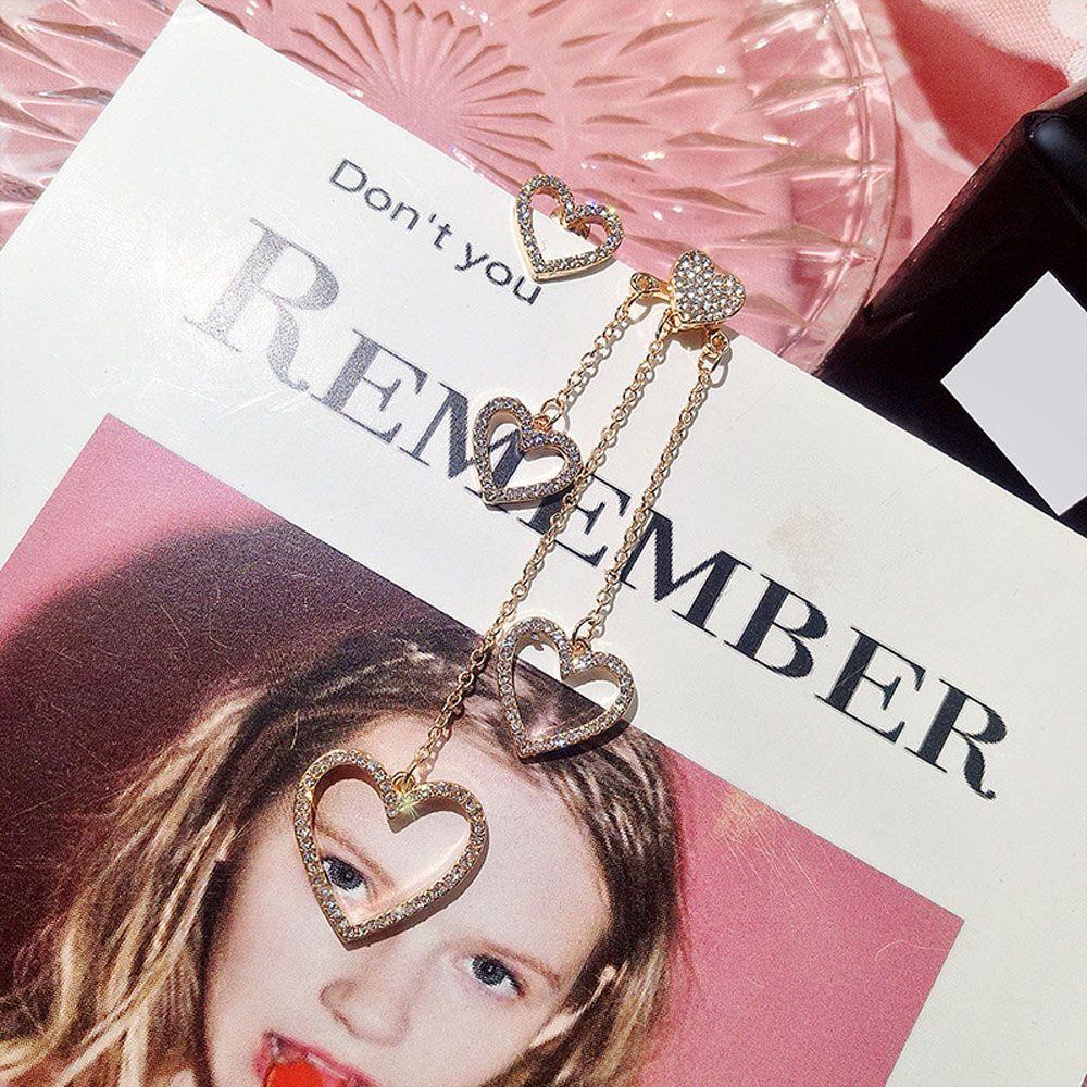 SOMEDAYZL Hoa Tai Dáng Dài Hình Ngôi Sao Trái Tim Phong Cách Hàn Quốc