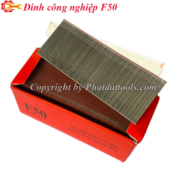 Hộp 5000 đinh bắn gỗ công nghiệp F50-Dùng cho máy bắn đinh F50 dùng hơi