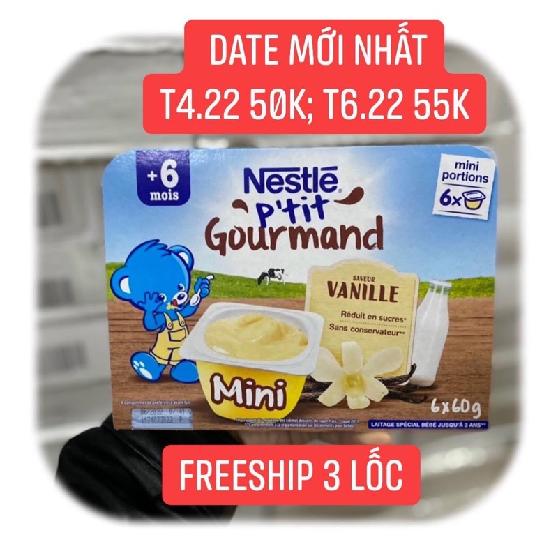Lốc 6 hộp váng sữa Nestle P tit 60gr hộp date mới nhất T6.22 thumbnail