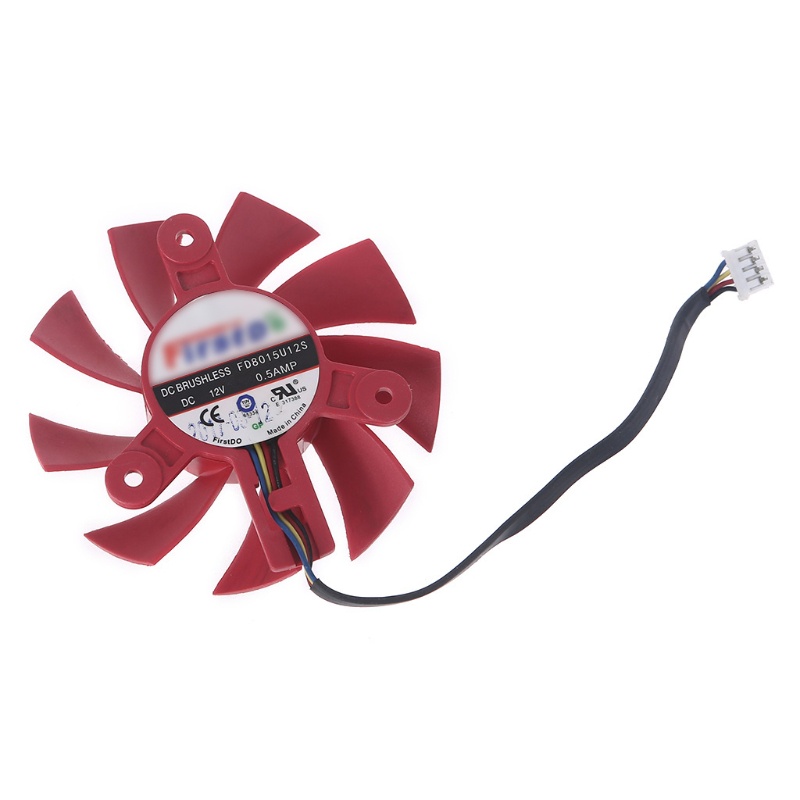 Quạt tản nhiệt cho máy tính AMDRX570 580 VGA 75mm/2.95in 1PC 4Pin 12V 0.5A FD8015U12S