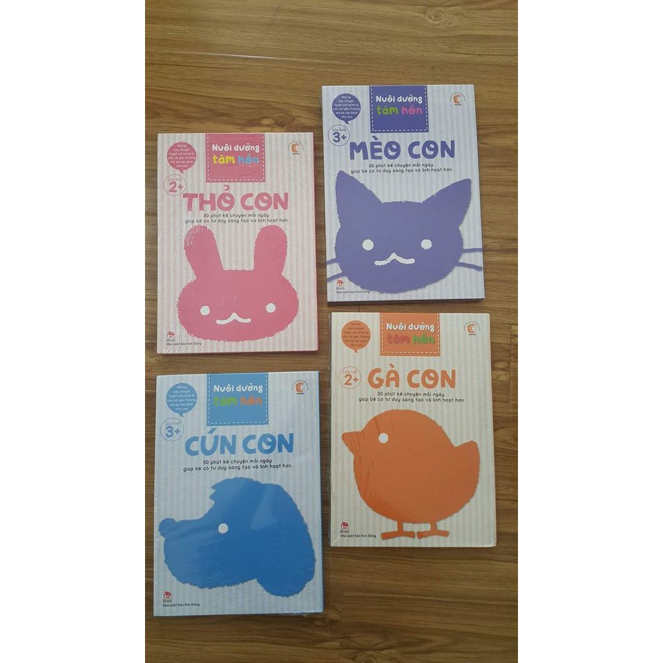 Sách - Nuôi dưỡng tâm hồn phương pháp Shichida - Bộ Gà con/Cún con/Mèo con/Voi con/Gấu con/ Thỏ con/ Cá voi/Hươu cổ
