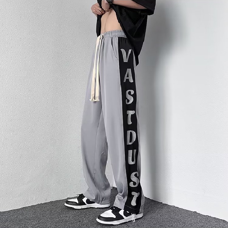 Quần ống rộng Họa Tiết Kẻ Sọc Phong Cách Nhật Bản Thời Trang Cho Nam size M-3XL