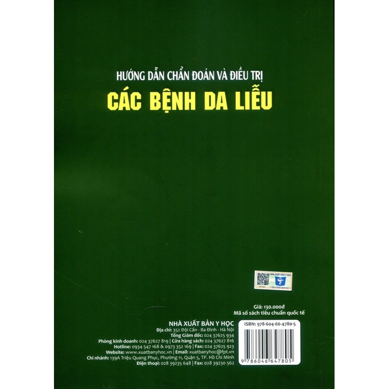 Sách - Hướng dẫn chẩn đoán và điều trị các bệnh Da liễu