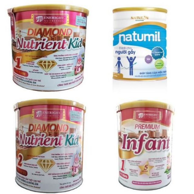 Sữa Nutrient kid 1,2 700g, Sữa Infant 900g, Natumilk 900g