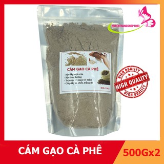 1Kg cám gạo cà phê cafe tẩy da chết handmade