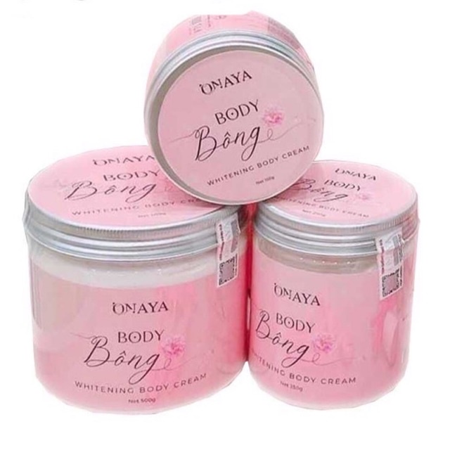 Kem Body Bông ONAYA Dưỡng Trắng Da
