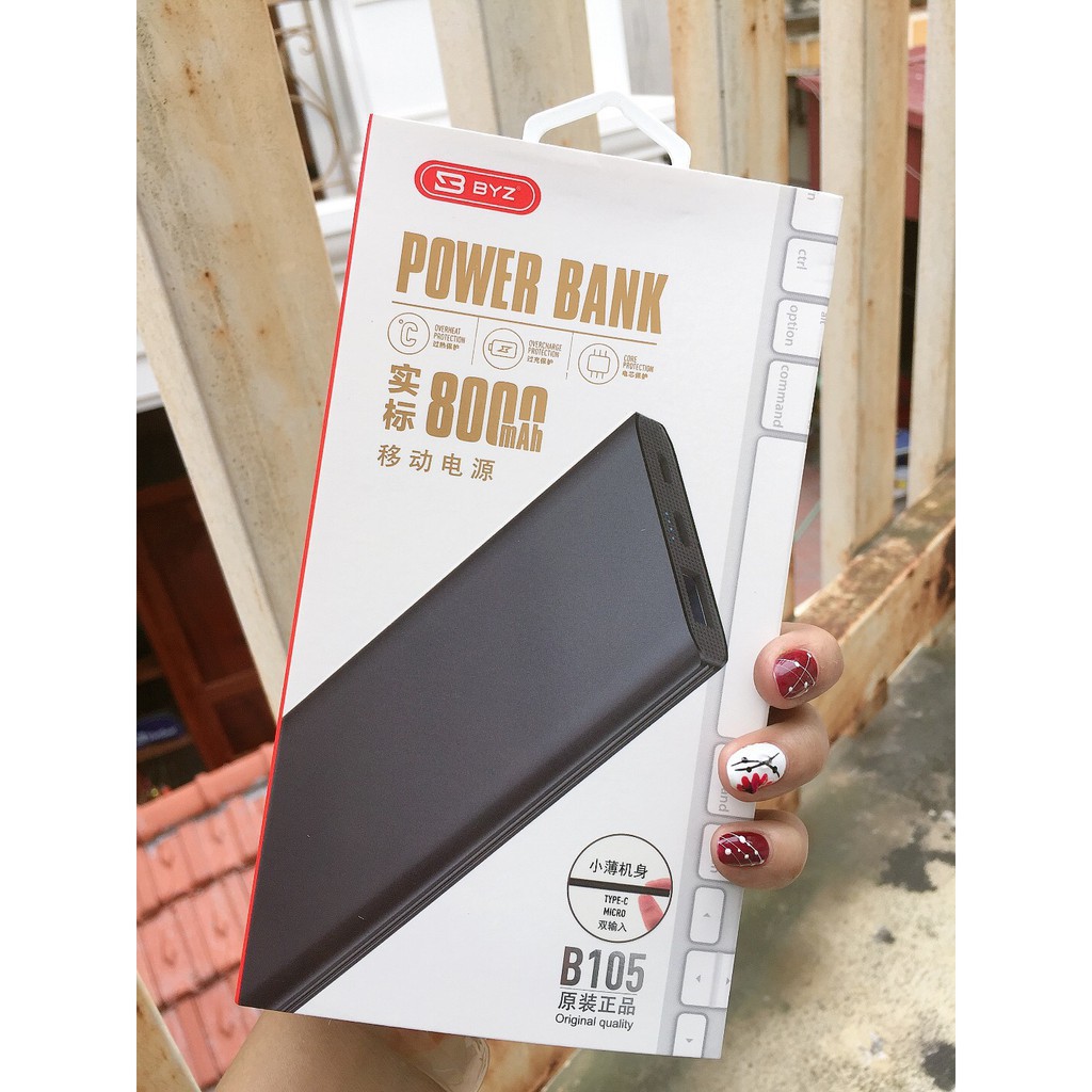 Cực Hot 'HOT SALE' SẠC DỰ PHÒNG BYZ 8000mAh CHÍNH HÃNG B150