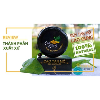 Cao Gừng Tan Mỡ Bụng Chính hãng Thiên Nhiên Việt 200g