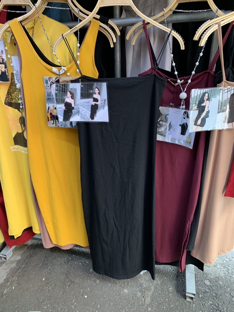 VÁY 2 DÂY SỢI BÚN DÁNG DÀI QUA GỐI MS11265