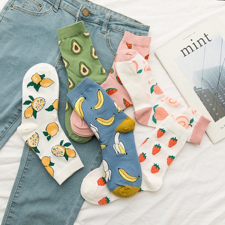 Tất họa tiết trái cây ngọt ngào