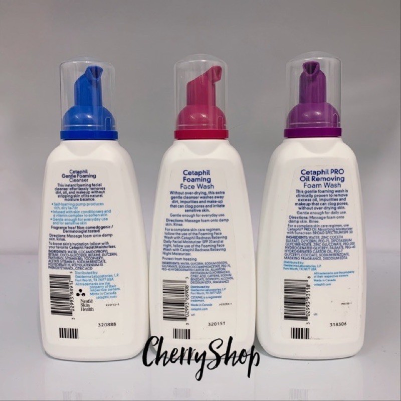 [Hàng Canada] Sữa rửa mặt tạo bọt CETAPHIL Gentle Foaming Cleanser/Foaming Face Wash/DermaControl Oil | BigBuy360 - bigbuy360.vn
