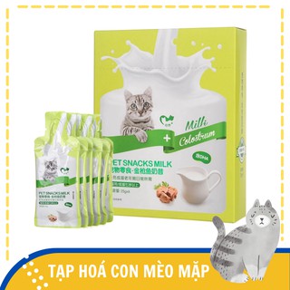 Súp kem sữa cho mèo lớn tuổi, tăng cường đề kháng và dinh dưỡng