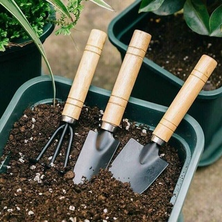 Bộ 3 dụng cụ làm vườn loại to, xẻng trồng cây