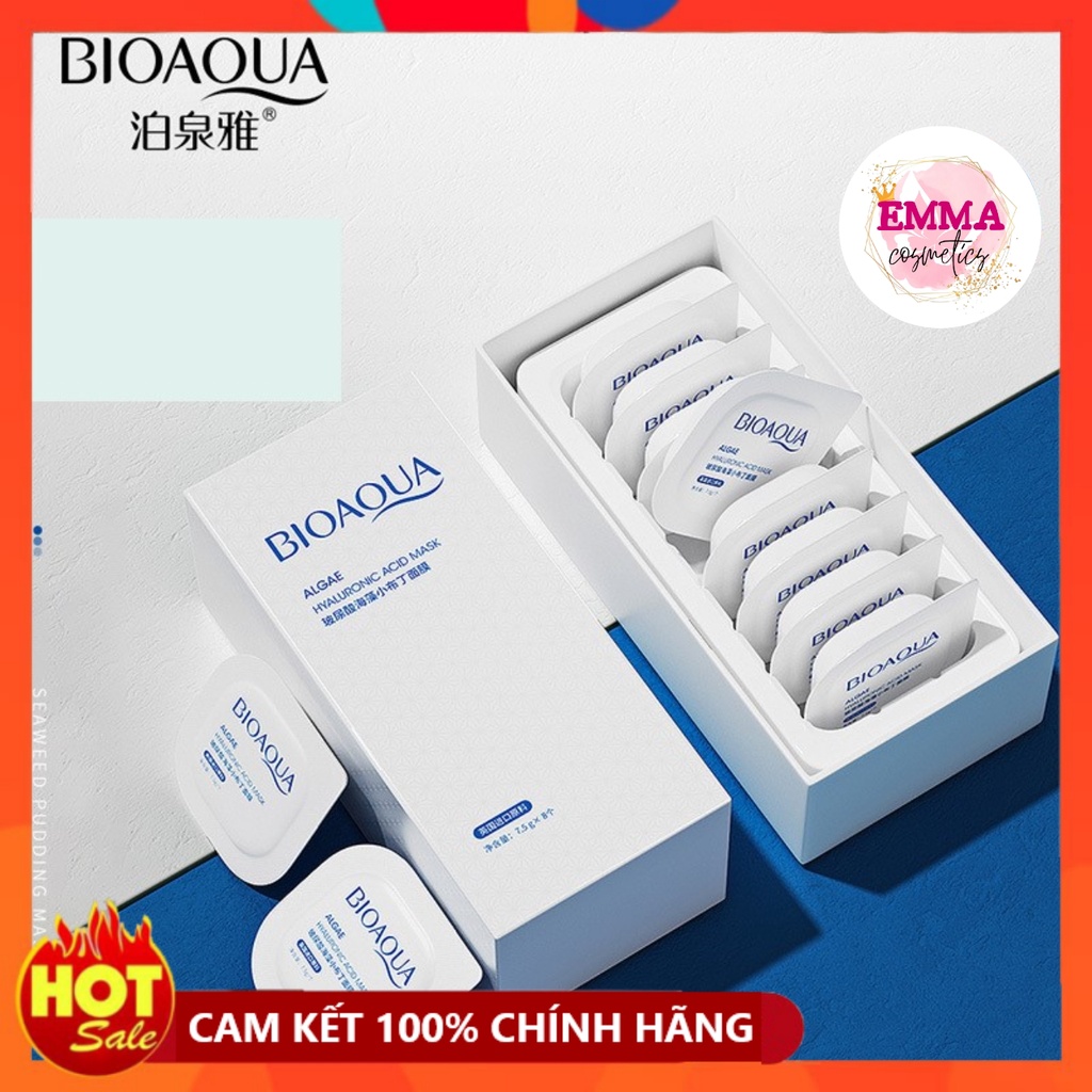 Hộp 8 Mặt nạ đất sét HA BIOAQUA dưỡng ẩm vượt trội nội địa Trung 8*7.5g