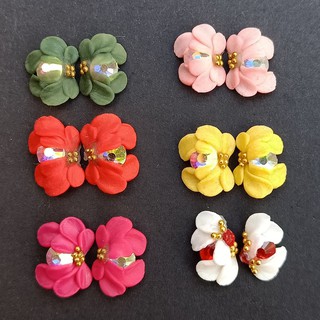 Hoa nửa ôm đá - Hoa bột đính móng HN19