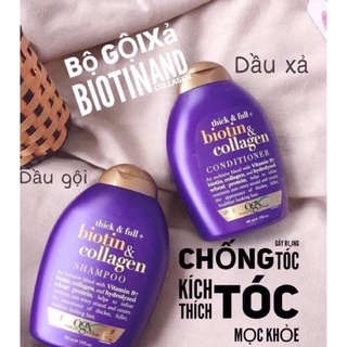 Dầu gội xả Biotin Collagen tím