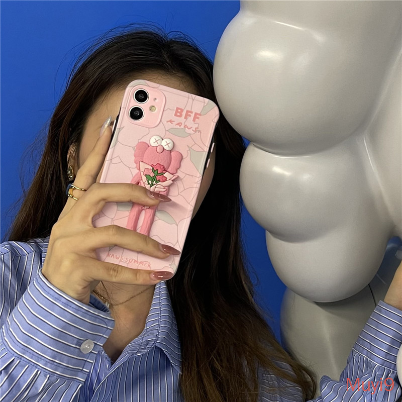 KAWS IPHONE Ốp Lưng Tpu Họa Tiết Hoạt Hình Dễ Thương Cho Iphone12Pro Max I12 Iphone11Promax X Xsmax Xr I8 / Se2 Iphone7Plus | BigBuy360 - bigbuy360.vn