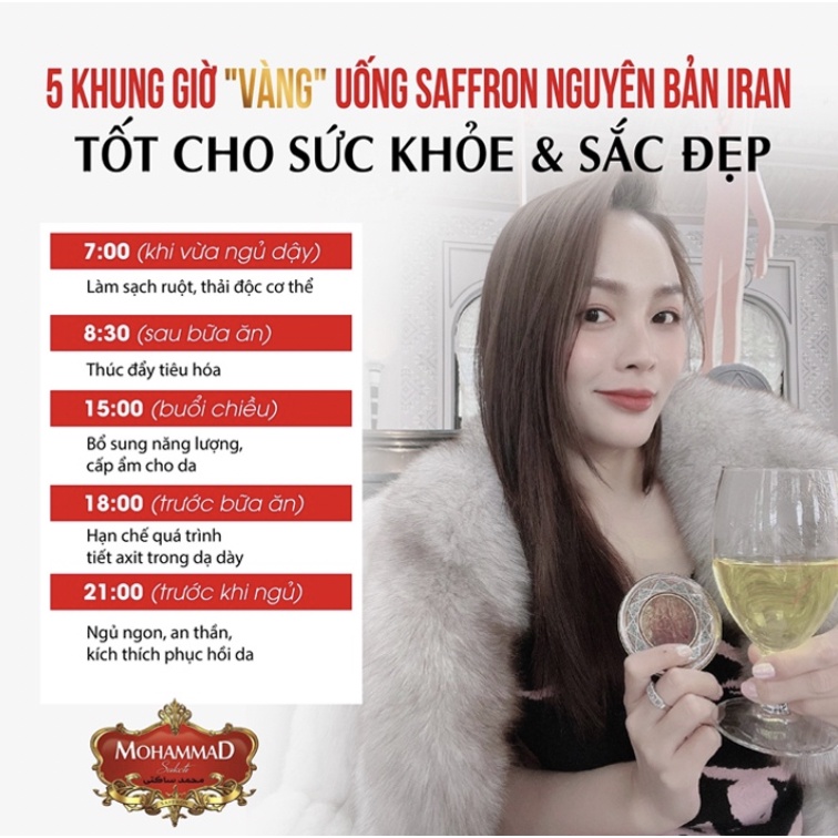 Nhuỵ Hoa Nghệ Tây Saffron Mohamad Nguyên Bản 2gr (Chính Hãng)