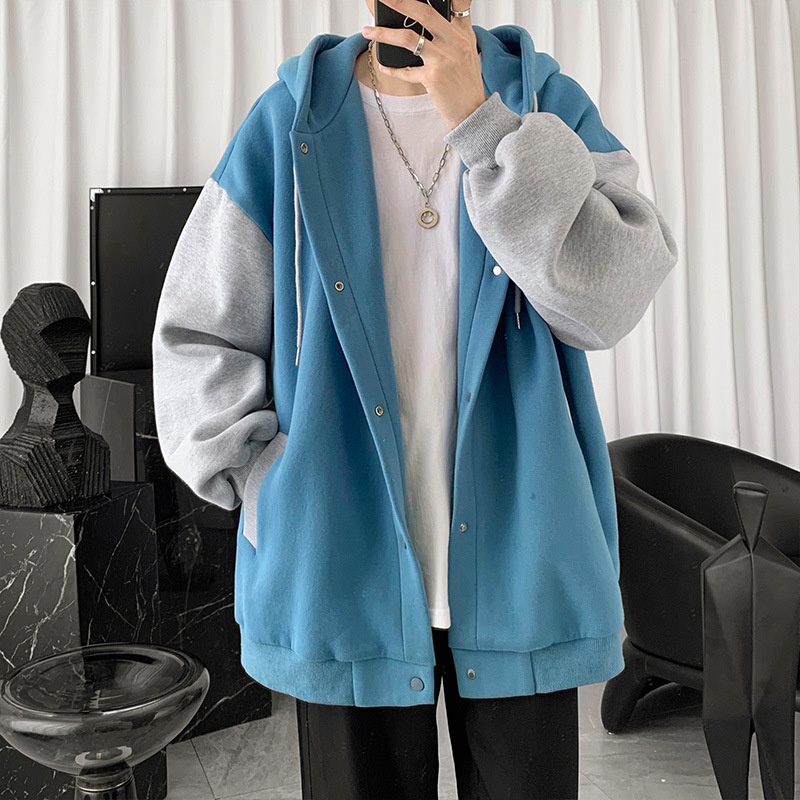 Áo Khoác Hoodie Dáng Rộng Phong Cách Hàn Quốc Thời Trang Mùa Thu Mới 2024 tf1