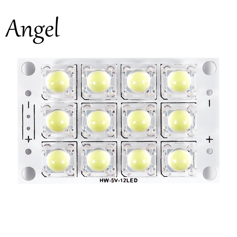 Bảng mạch đèn LED siêu sáng DC 3V 5V 12 LED