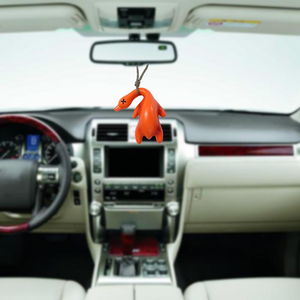 Bộ 3 Mặt Dây Chuyền Hình Vịt Hoạt Hình Vui Nhộn Trang Trí Nội Thất Xe Hơi