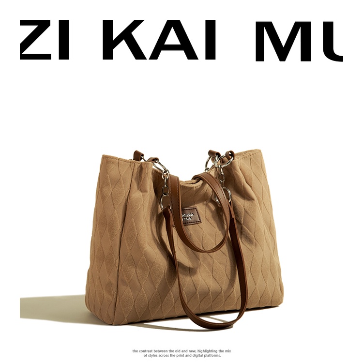 Túi Tote Đeo Một Bên Vai Sức Chứa Lớn Mẫu Mới 2022 Phong Cách Đơn Giản Dễ Phối Đồ Dành Cho Bạn Nữ