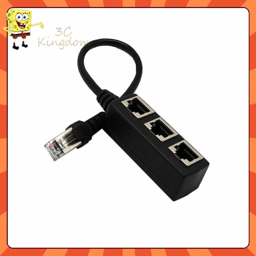 Dây Cáp Chia 1 Ra 3 Cổng Ethernet RJ45 Y Cho CAT 5 / CAT 6 LAN | BigBuy360 - bigbuy360.vn