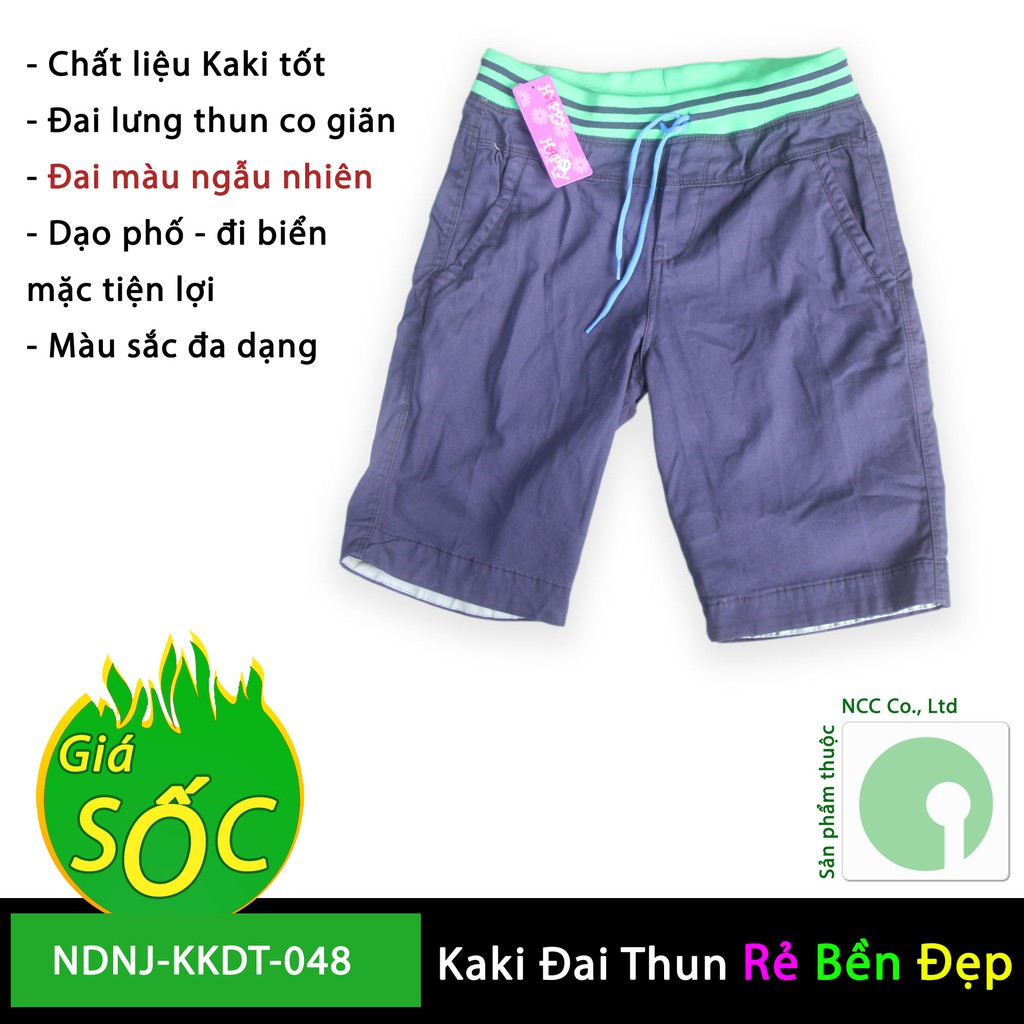 Quần short ngắn Kaki thời trang nam với đai lưng thun co giãn - kiểu dáng mớinăm 2018 - NDNJ-KKDT-048 (nhiều màu)