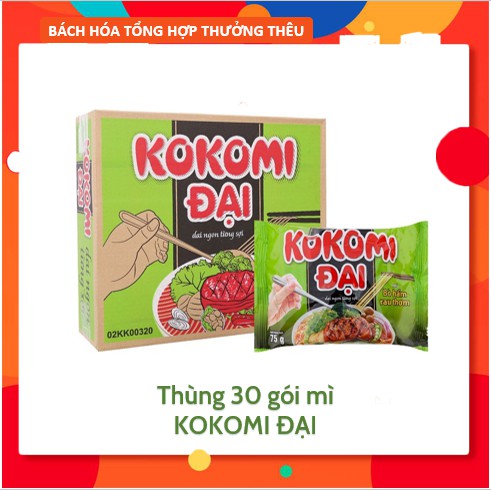 MỲ KOKOMI ĐẠI BÒ HẦM RAU THƠM THÙNG 30 GÓI x 75g