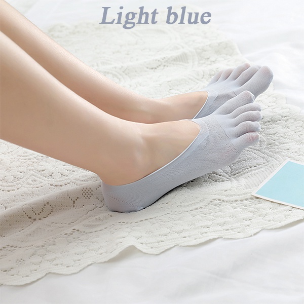 Set 3 Đôi Tất Silicone Xỏ Ngón Chống Trượt Thoáng Khí Cho Nữ