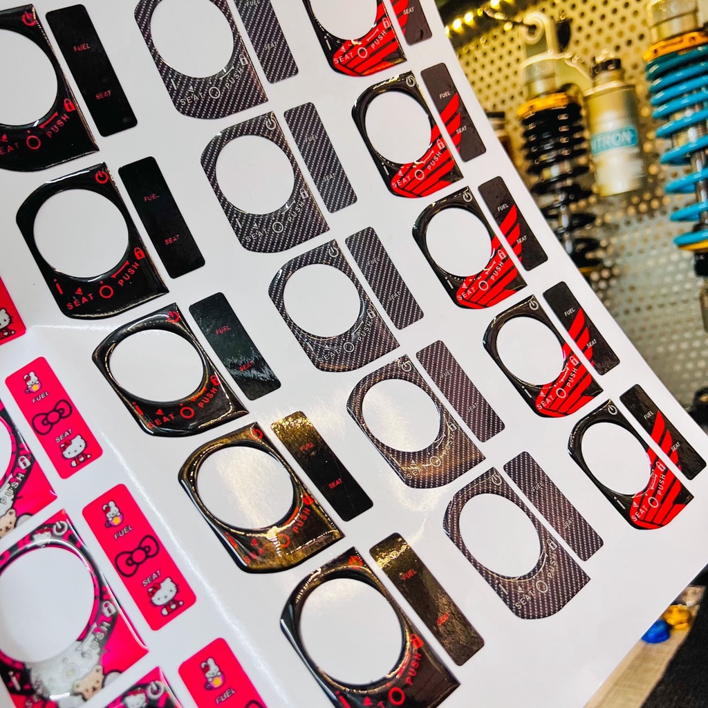 Bộ Tem Sticker Phảng Quang Nổi 3D Dán Ổ Khoá Smartkey Vario/Click/Ab160 Lead 2022  … ✌🇻🇳