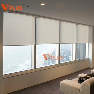 Rèm cuốn lưới VPLUS cản nhiệt che nắng cửa sổ phòng ngủ khách vách kính văn phòng làm mọi kích thước
