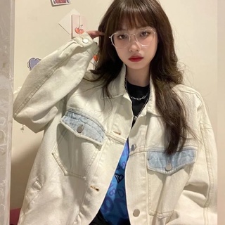 Áo khoác Denim trắng