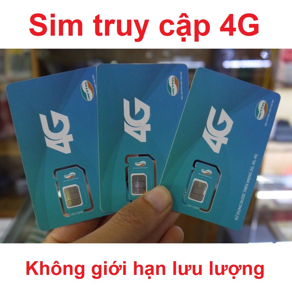 Sim 4G Viettel sử dụng không giới hạn dung lượng tốc độ cao gói UMAX300