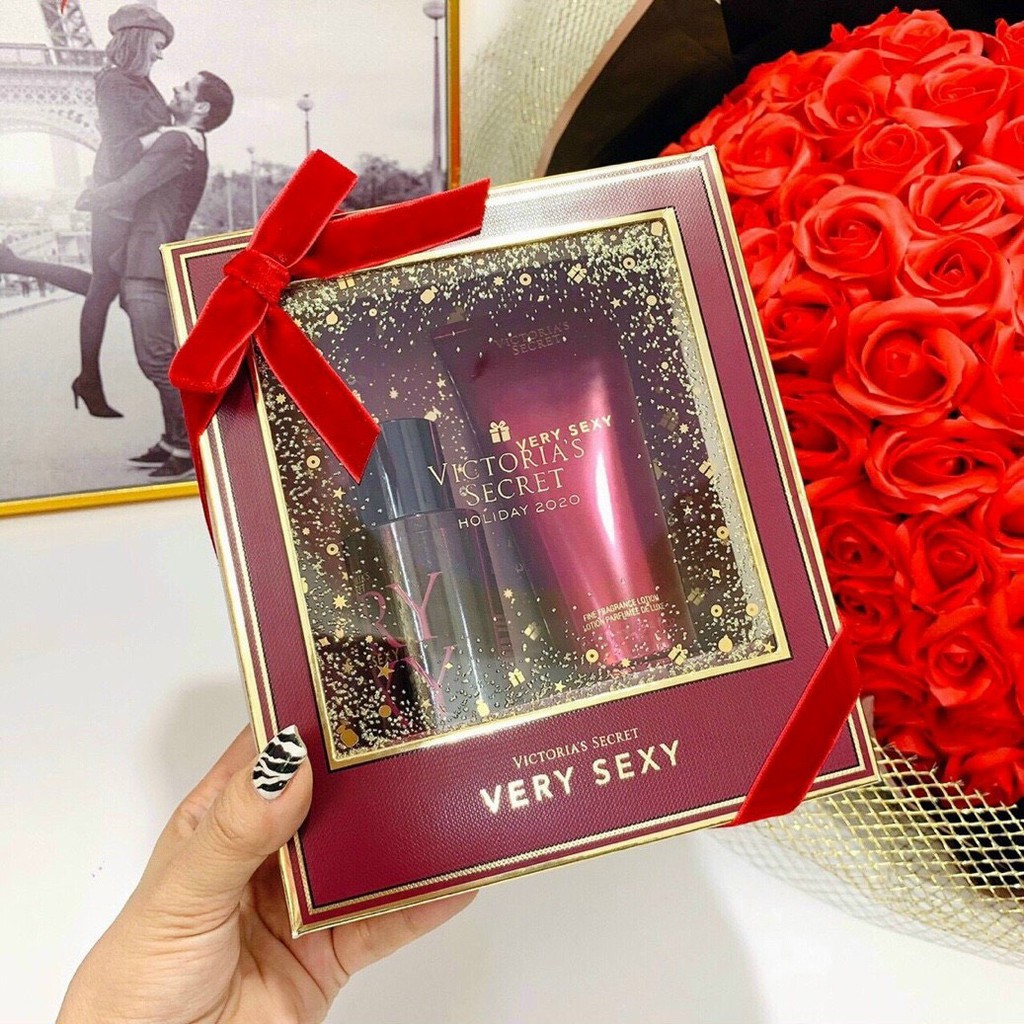 Set Nước Hoa + Lotion Victoria's Secret Very Sexy (Mẫu Mới 2020)