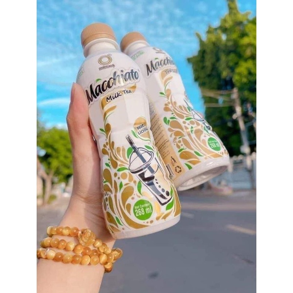 Thùng 24 chai Trà Sữa Machiato Không Độ 268ml