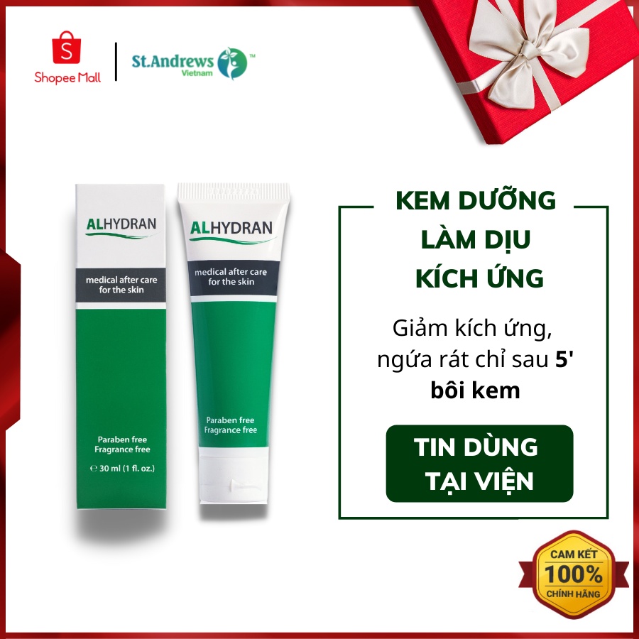 Kem Dưỡng Ẩm ALHYDRAN - Phục Hồi, Tái Tạo Da Hư Tổn, Nhạy Cảm, An Toàn Cho Bà Bầu, Phụ Nữ Mang Thai