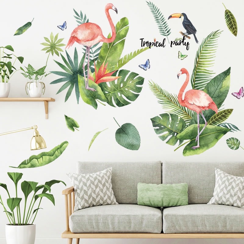 Decal dán tường mẫu hạc