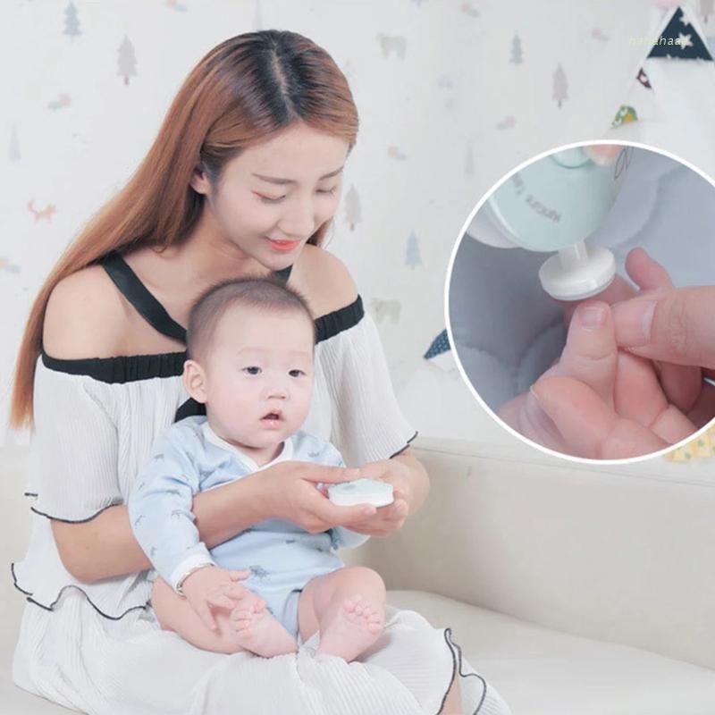 [Hàng mới về] Dụng cụ mài móng tay an toàn cho bé kèm ba đầu thay thế