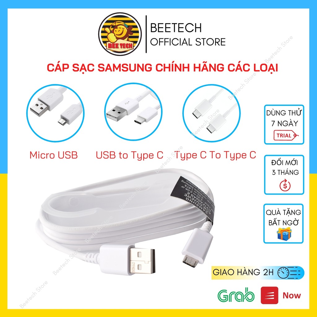 Cáp sạc nhanh samsung các loại, dây sạc chính hãng cho mọi loại điện thoại - Beetech