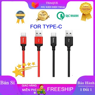 Cáp dù hoco chân type-c bọc dù siêu bền loại 1m và 2m